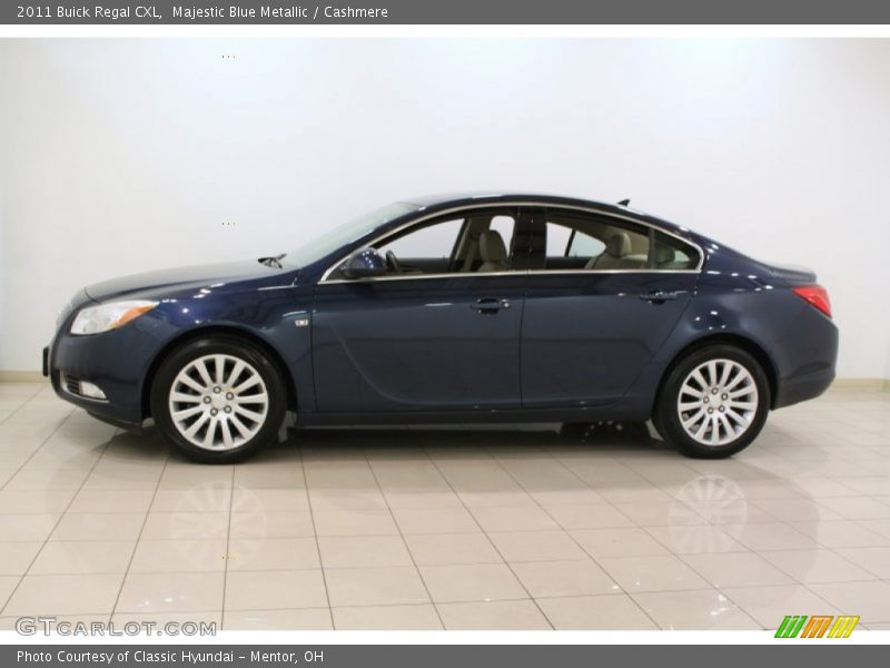 Majestic Blue Metallic / Cashmere 2011 Buick Regal CXL