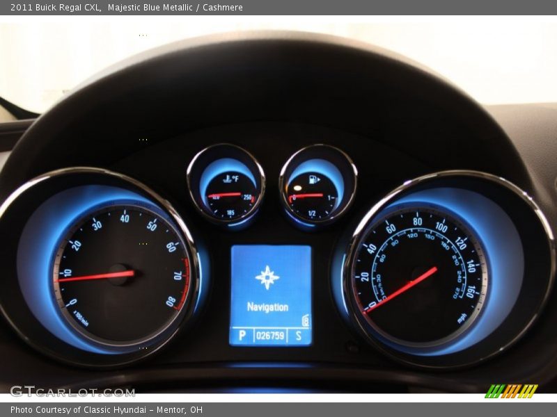 Majestic Blue Metallic / Cashmere 2011 Buick Regal CXL