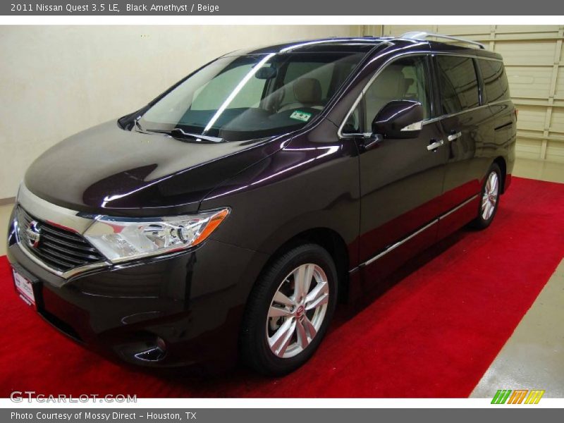 Black Amethyst / Beige 2011 Nissan Quest 3.5 LE