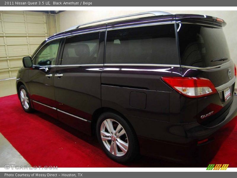 Black Amethyst / Beige 2011 Nissan Quest 3.5 LE