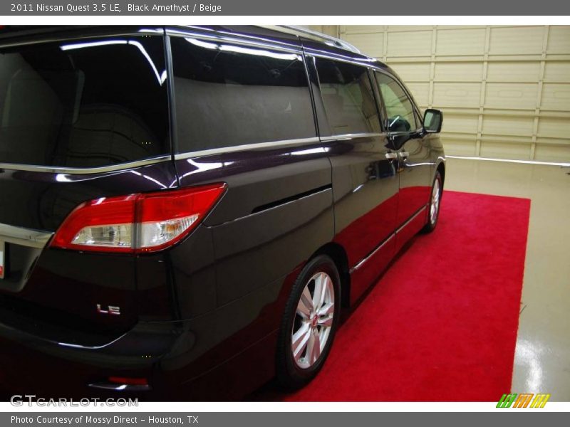 Black Amethyst / Beige 2011 Nissan Quest 3.5 LE