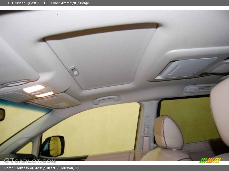 Black Amethyst / Beige 2011 Nissan Quest 3.5 LE