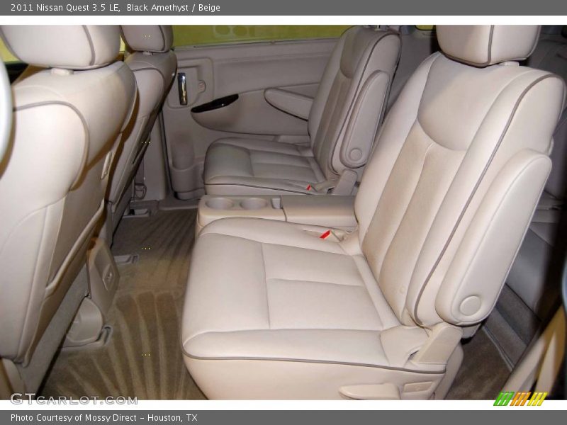 Black Amethyst / Beige 2011 Nissan Quest 3.5 LE