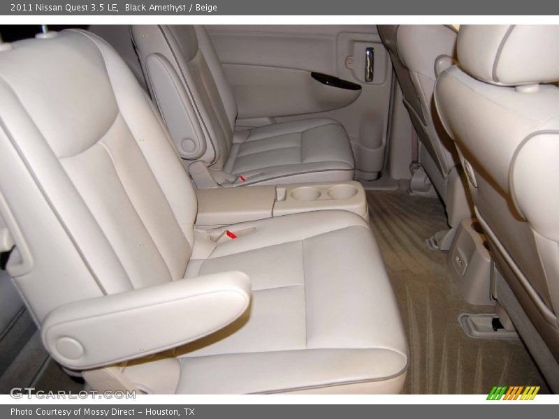 Black Amethyst / Beige 2011 Nissan Quest 3.5 LE