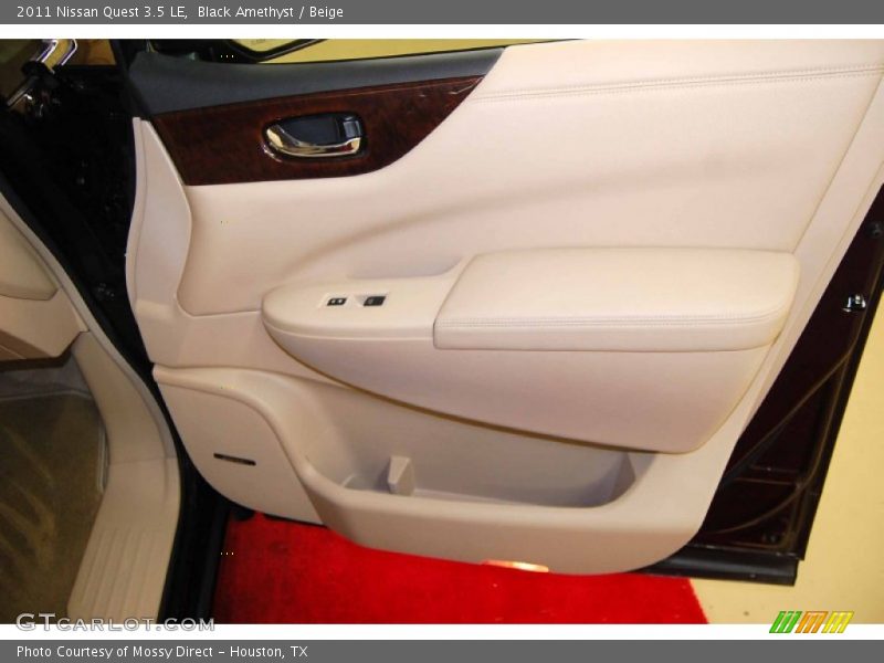 Black Amethyst / Beige 2011 Nissan Quest 3.5 LE