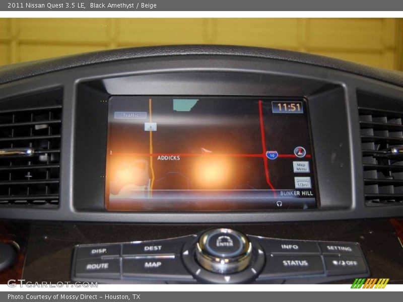 Black Amethyst / Beige 2011 Nissan Quest 3.5 LE