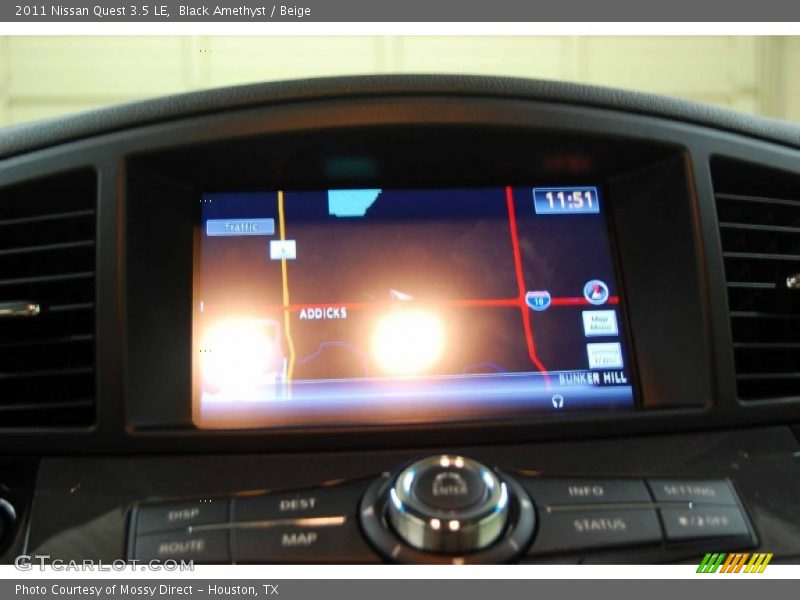 Black Amethyst / Beige 2011 Nissan Quest 3.5 LE