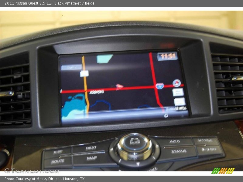 Black Amethyst / Beige 2011 Nissan Quest 3.5 LE
