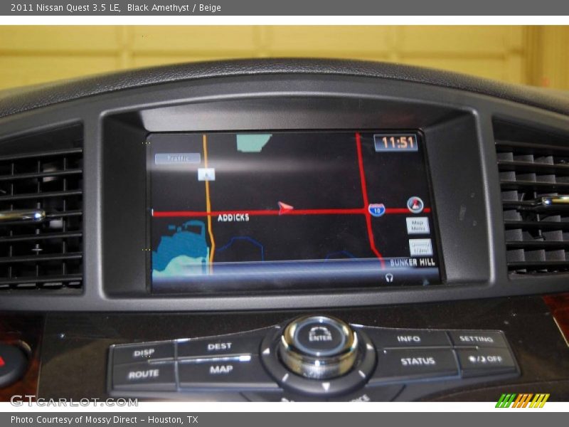 Black Amethyst / Beige 2011 Nissan Quest 3.5 LE