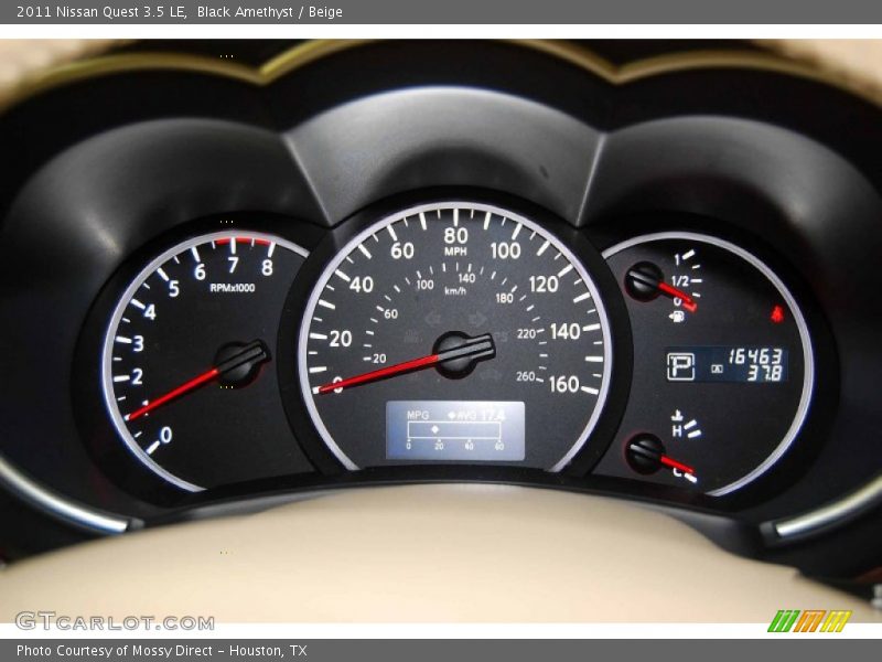 Black Amethyst / Beige 2011 Nissan Quest 3.5 LE