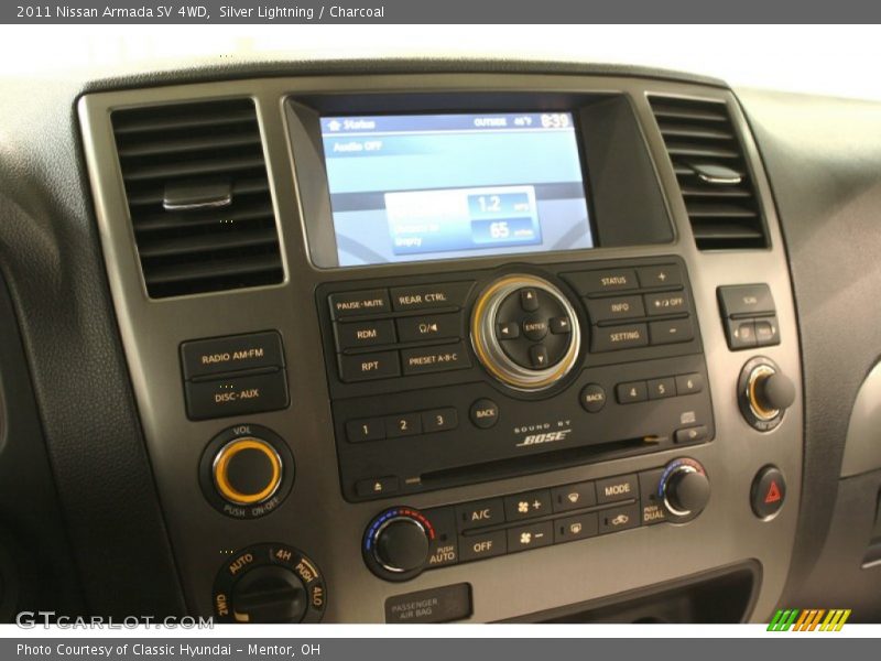 Controls of 2011 Armada SV 4WD