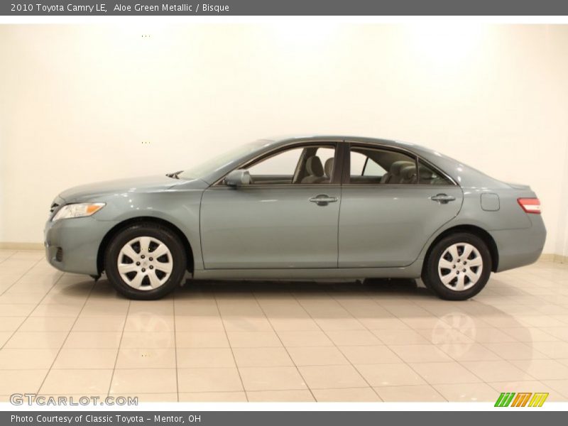 Aloe Green Metallic / Bisque 2010 Toyota Camry LE