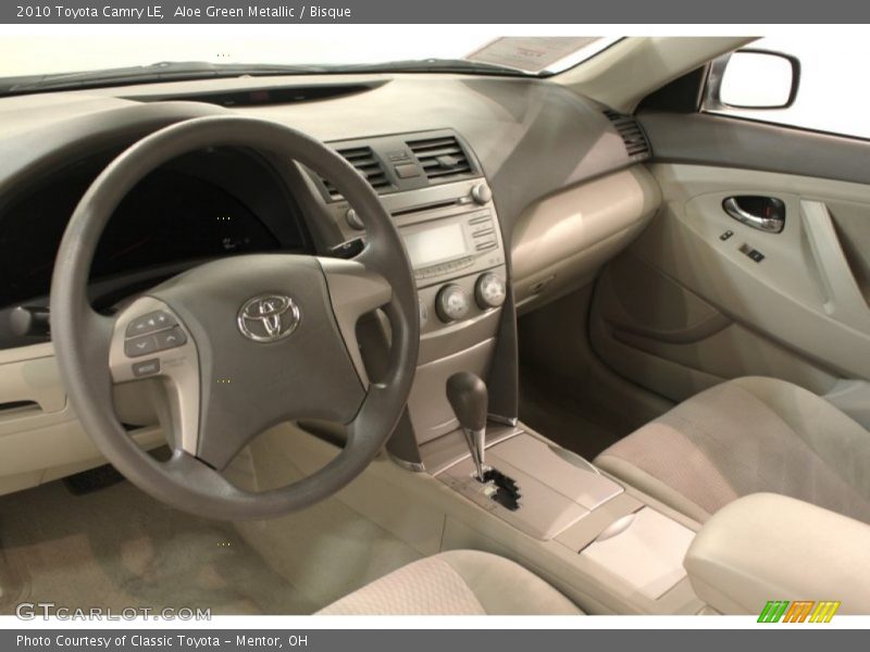 Aloe Green Metallic / Bisque 2010 Toyota Camry LE