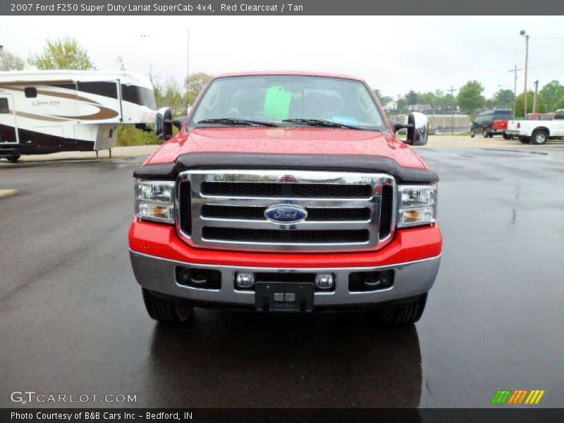 Red Clearcoat / Tan 2007 Ford F250 Super Duty Lariat SuperCab 4x4