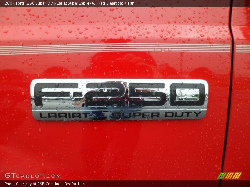 Red Clearcoat / Tan 2007 Ford F250 Super Duty Lariat SuperCab 4x4