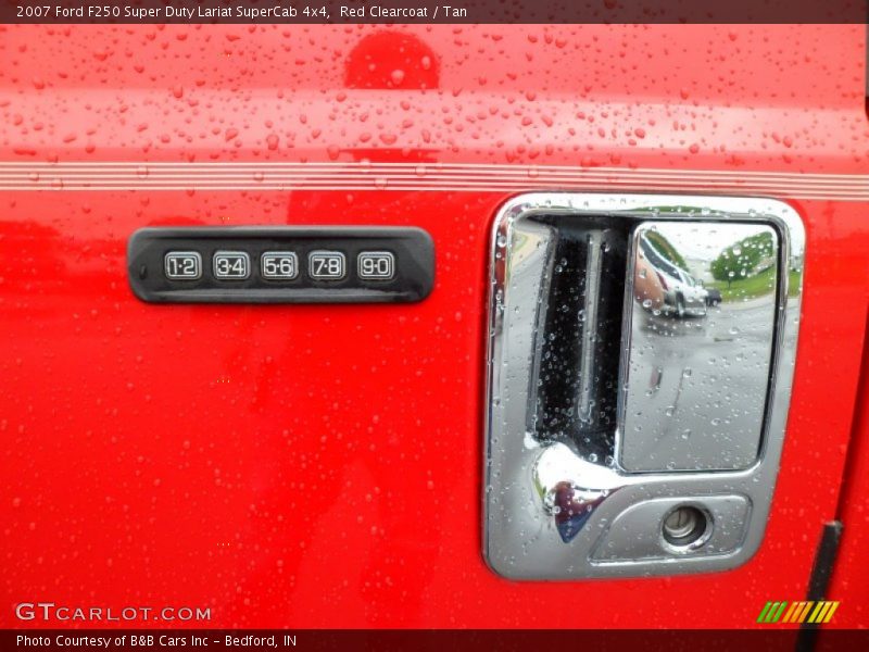 Red Clearcoat / Tan 2007 Ford F250 Super Duty Lariat SuperCab 4x4