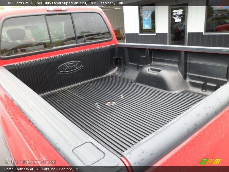 Red Clearcoat / Tan 2007 Ford F250 Super Duty Lariat SuperCab 4x4