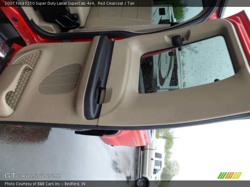 Red Clearcoat / Tan 2007 Ford F250 Super Duty Lariat SuperCab 4x4