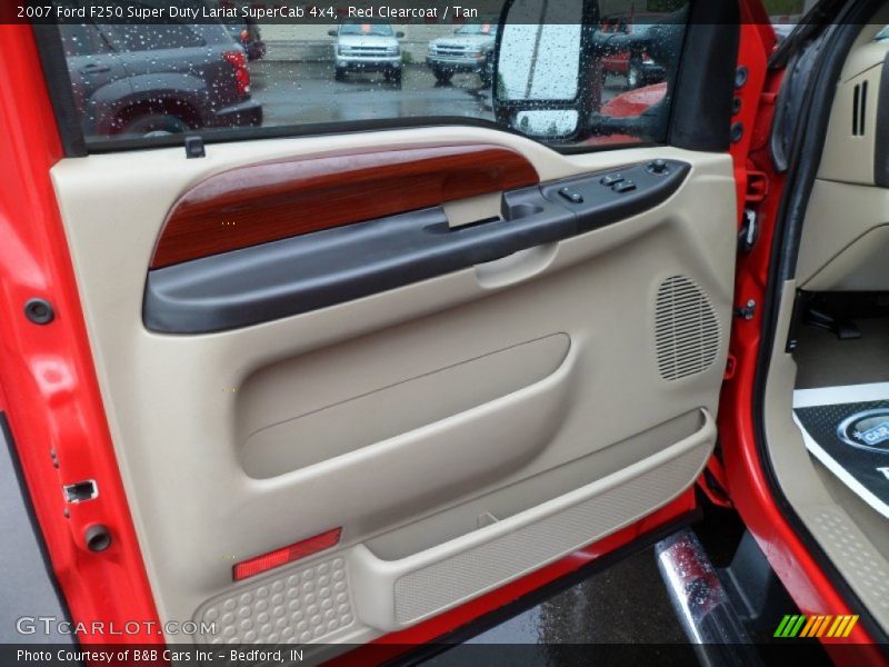 Red Clearcoat / Tan 2007 Ford F250 Super Duty Lariat SuperCab 4x4