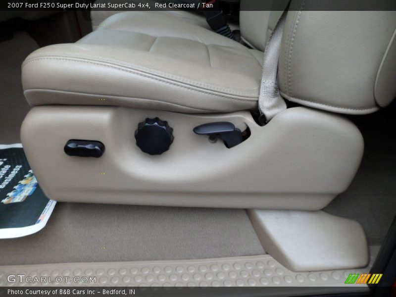 Red Clearcoat / Tan 2007 Ford F250 Super Duty Lariat SuperCab 4x4