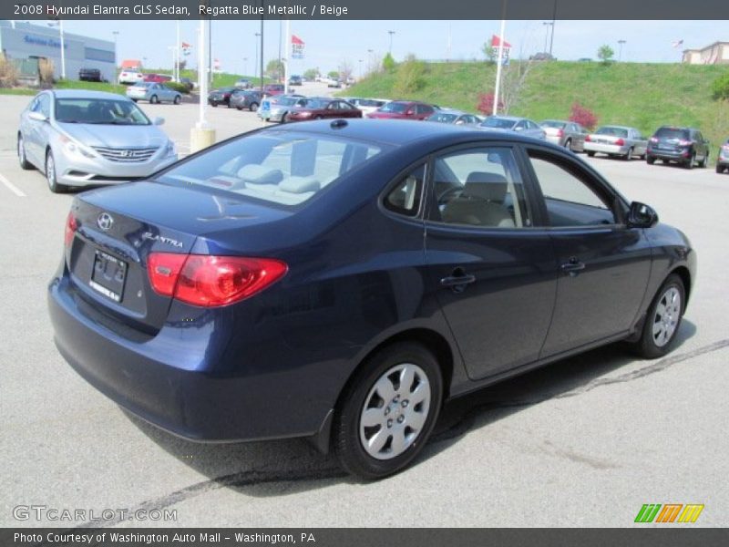 Regatta Blue Metallic / Beige 2008 Hyundai Elantra GLS Sedan
