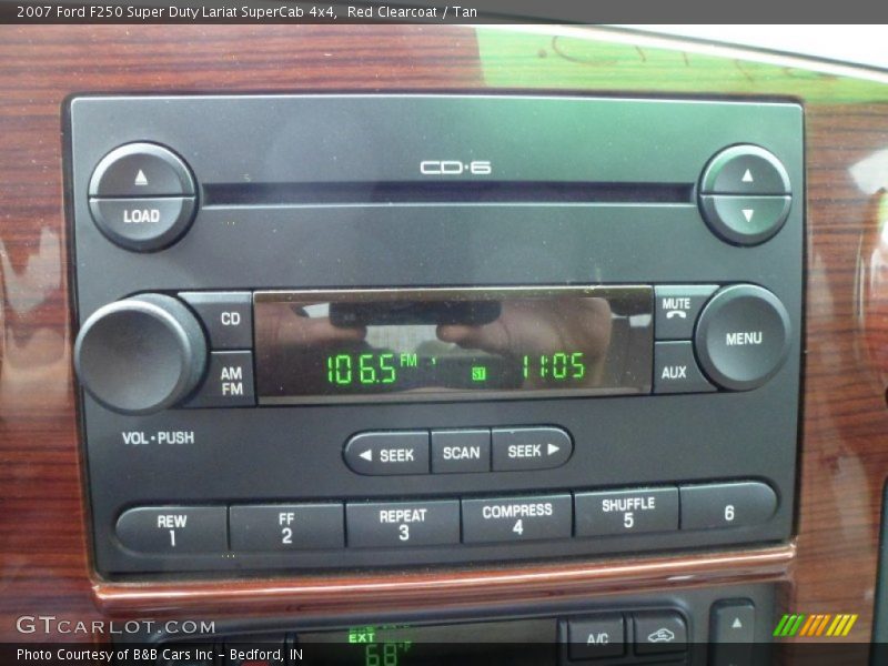 Red Clearcoat / Tan 2007 Ford F250 Super Duty Lariat SuperCab 4x4
