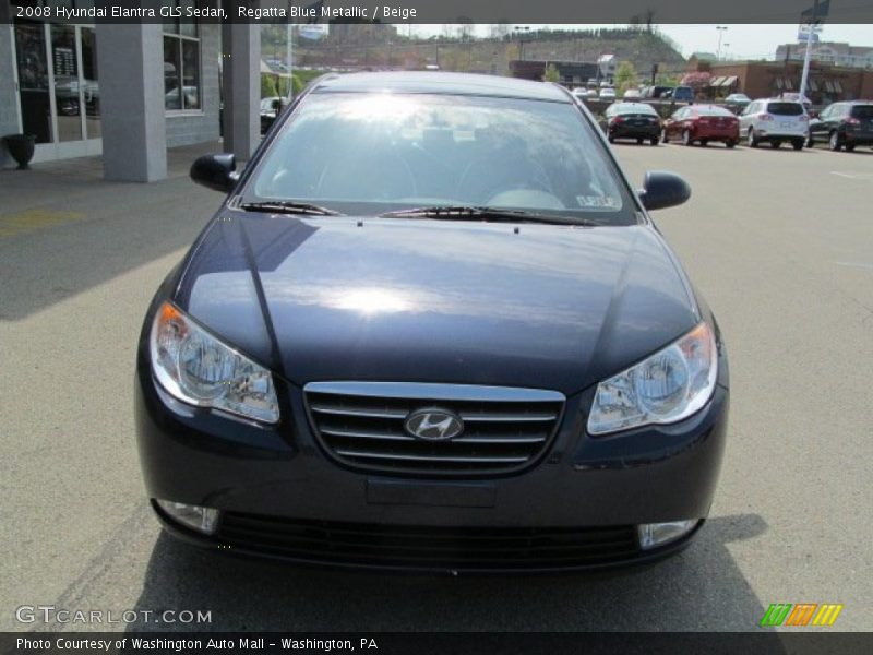 Regatta Blue Metallic / Beige 2008 Hyundai Elantra GLS Sedan