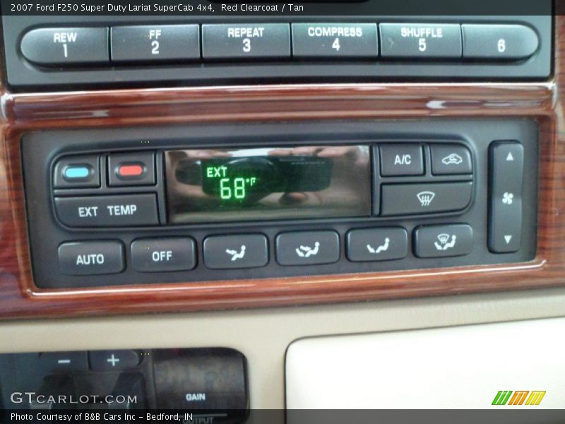 Red Clearcoat / Tan 2007 Ford F250 Super Duty Lariat SuperCab 4x4