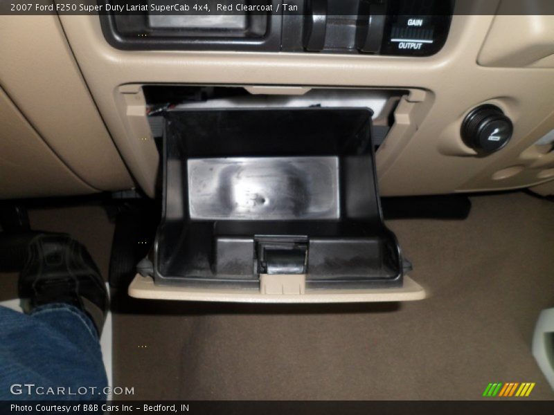 Red Clearcoat / Tan 2007 Ford F250 Super Duty Lariat SuperCab 4x4