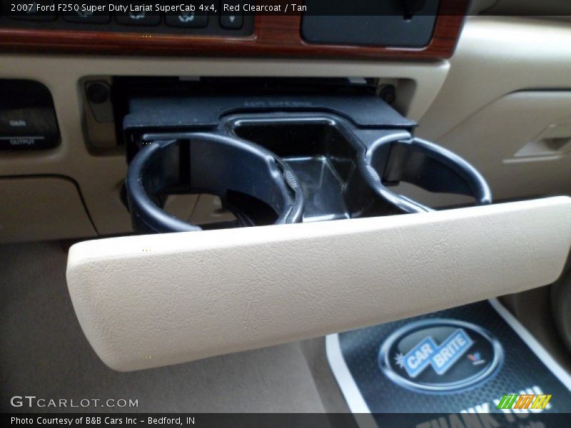 Red Clearcoat / Tan 2007 Ford F250 Super Duty Lariat SuperCab 4x4