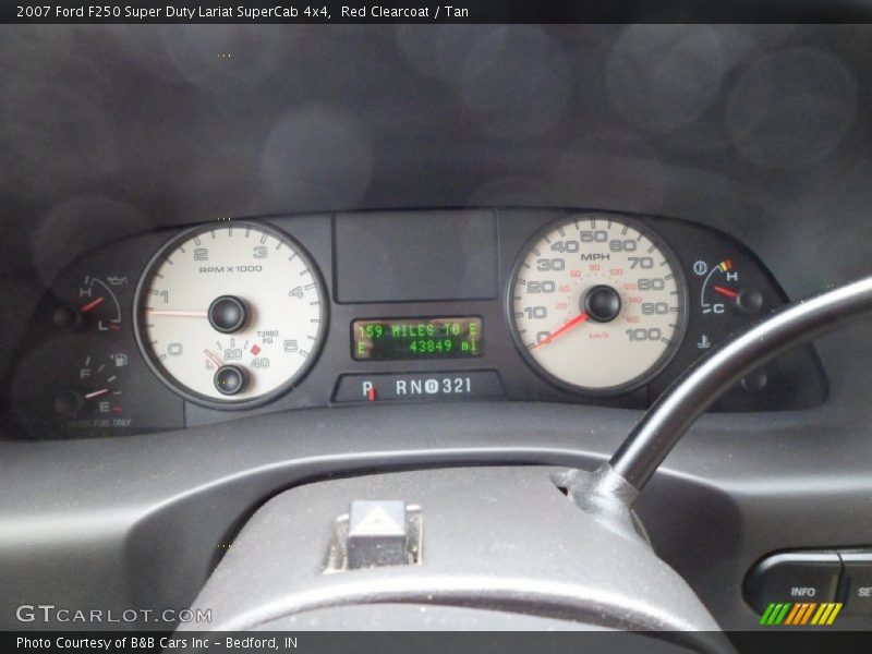 Red Clearcoat / Tan 2007 Ford F250 Super Duty Lariat SuperCab 4x4