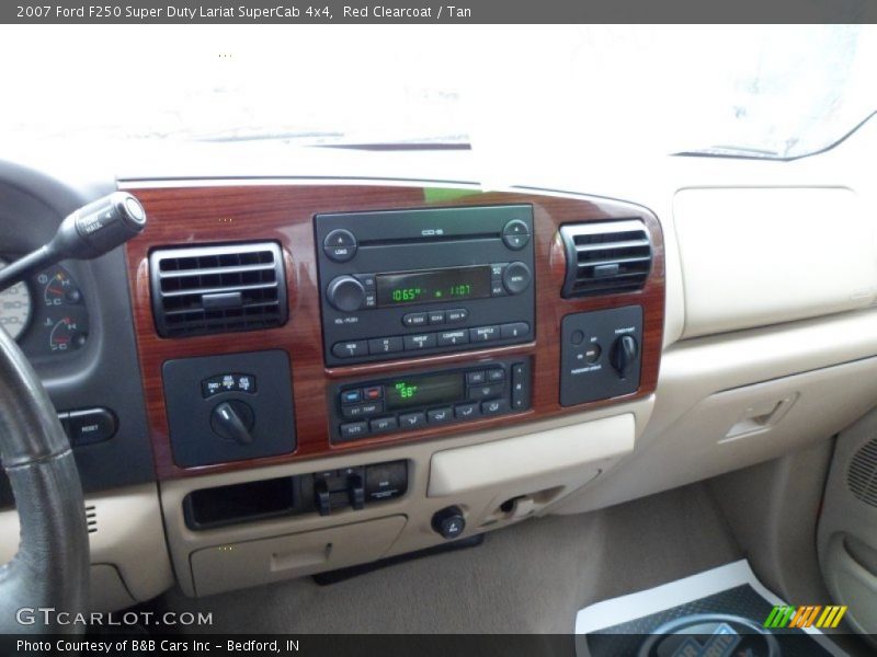 Red Clearcoat / Tan 2007 Ford F250 Super Duty Lariat SuperCab 4x4