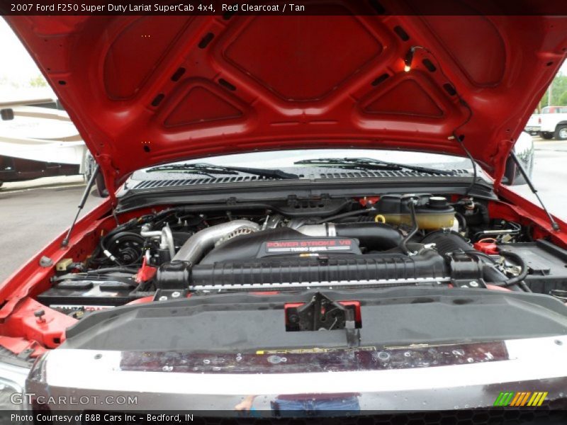 Red Clearcoat / Tan 2007 Ford F250 Super Duty Lariat SuperCab 4x4