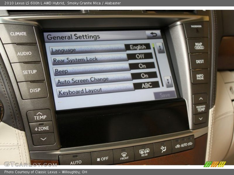 Smoky Granite Mica / Alabaster 2010 Lexus LS 600h L AWD Hybrid