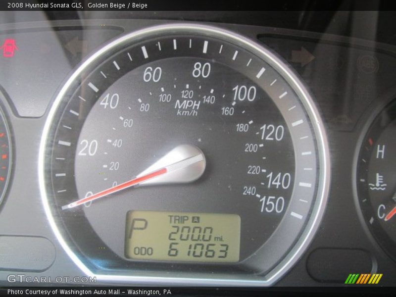 Golden Beige / Beige 2008 Hyundai Sonata GLS