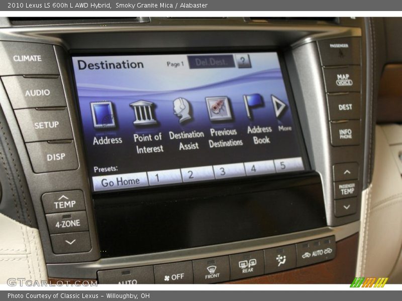 Navigation of 2010 LS 600h L AWD Hybrid