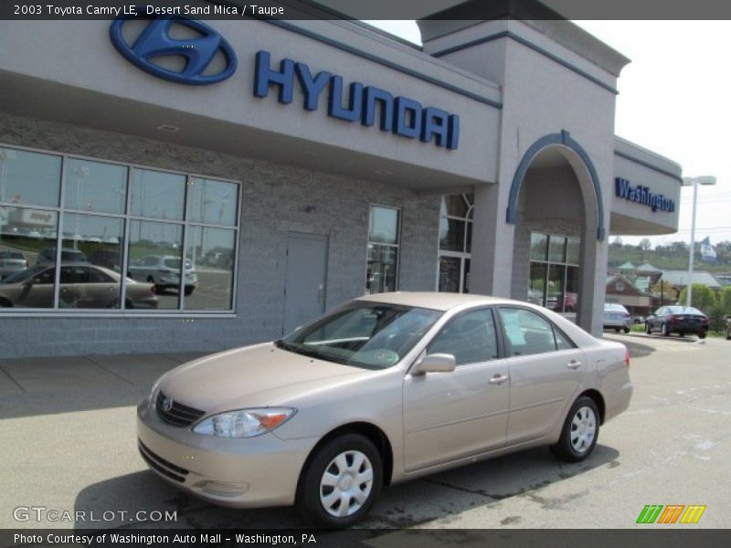 Desert Sand Mica / Taupe 2003 Toyota Camry LE