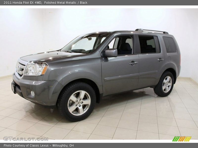 Polished Metal Metallic / Black 2011 Honda Pilot EX 4WD