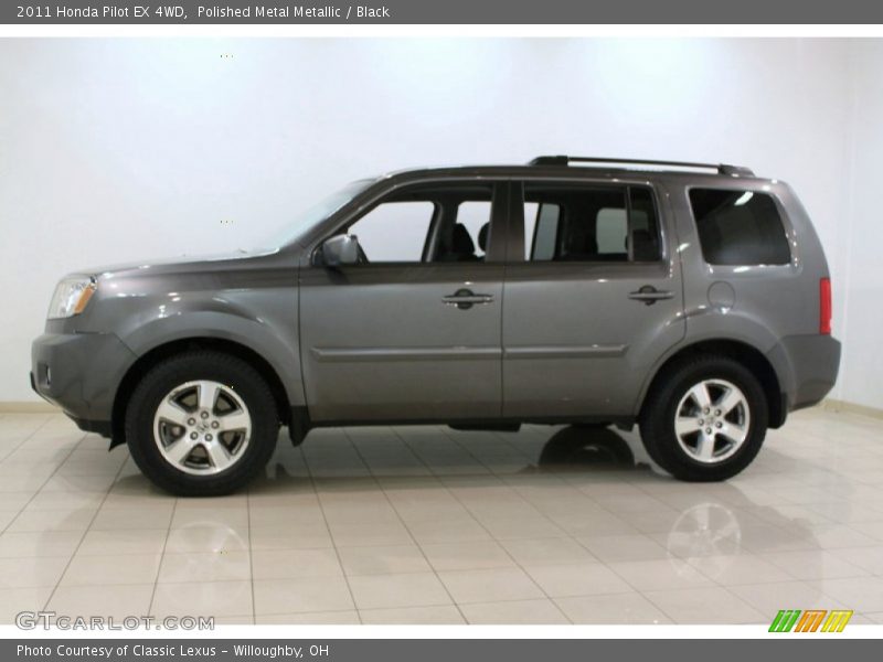 Polished Metal Metallic / Black 2011 Honda Pilot EX 4WD