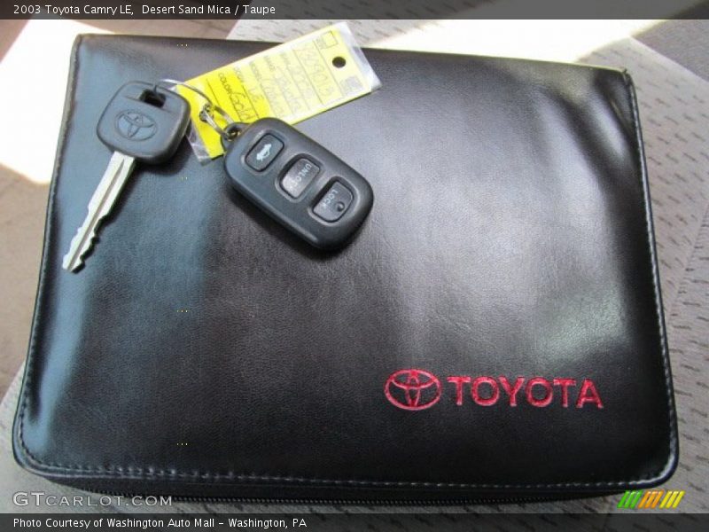 Desert Sand Mica / Taupe 2003 Toyota Camry LE