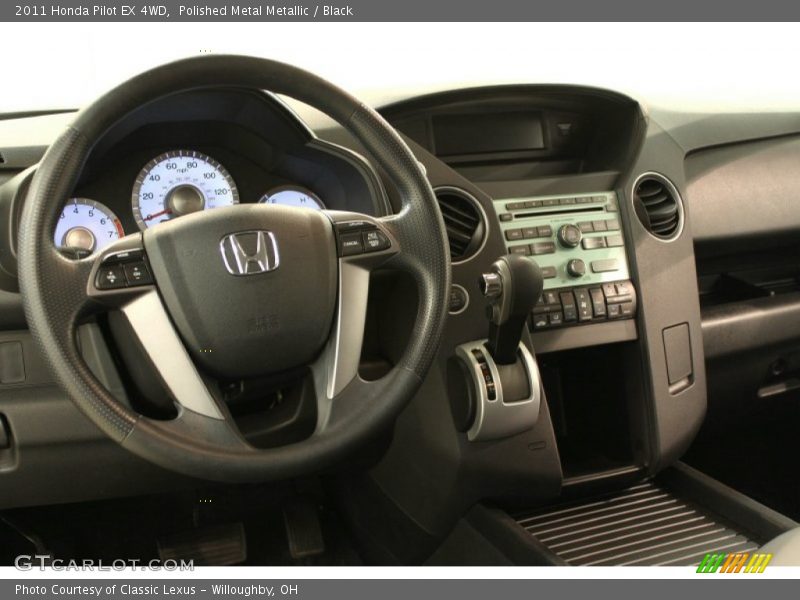 Polished Metal Metallic / Black 2011 Honda Pilot EX 4WD