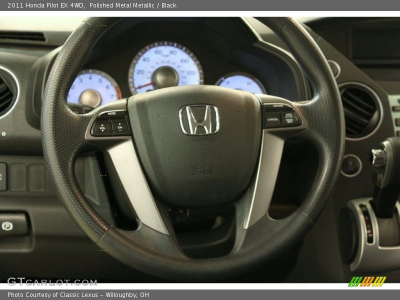 Polished Metal Metallic / Black 2011 Honda Pilot EX 4WD