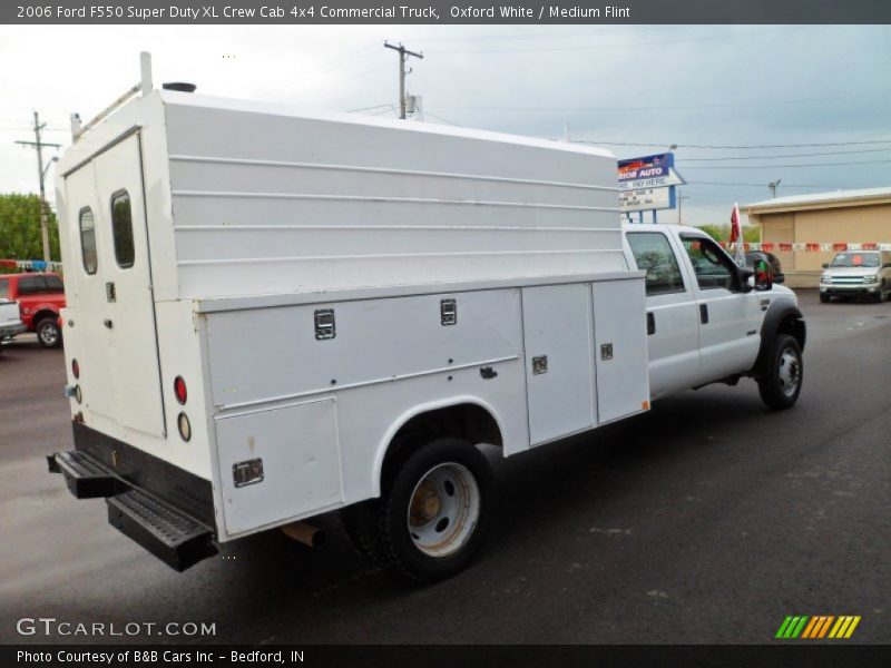 Oxford White / Medium Flint 2006 Ford F550 Super Duty XL Crew Cab 4x4 Commercial Truck