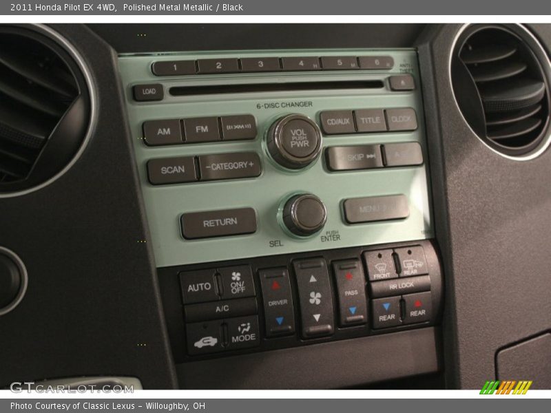 Polished Metal Metallic / Black 2011 Honda Pilot EX 4WD