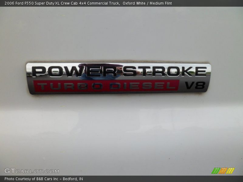 Oxford White / Medium Flint 2006 Ford F550 Super Duty XL Crew Cab 4x4 Commercial Truck