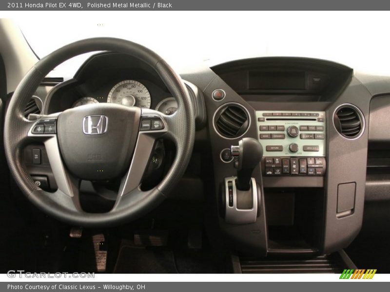 Polished Metal Metallic / Black 2011 Honda Pilot EX 4WD