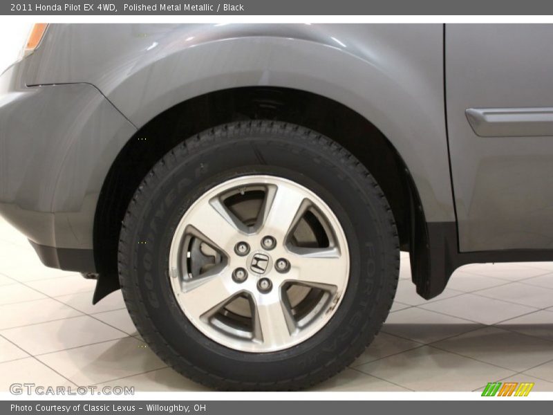 Polished Metal Metallic / Black 2011 Honda Pilot EX 4WD
