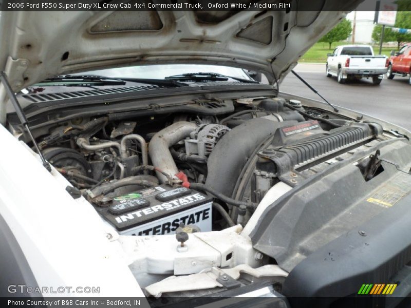 Oxford White / Medium Flint 2006 Ford F550 Super Duty XL Crew Cab 4x4 Commercial Truck