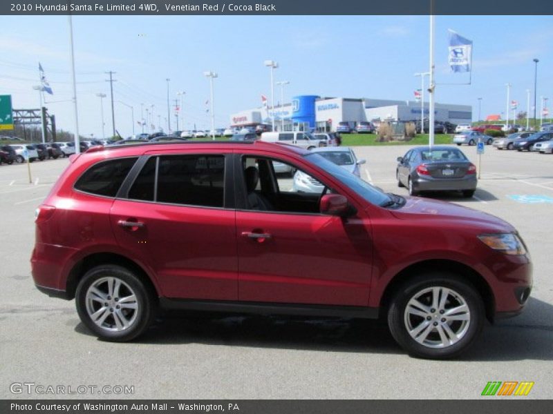Venetian Red / Cocoa Black 2010 Hyundai Santa Fe Limited 4WD