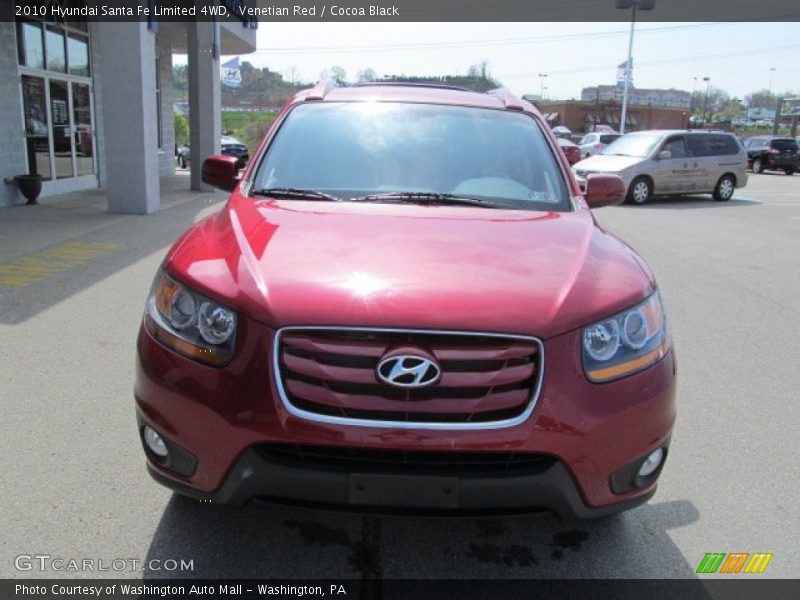 Venetian Red / Cocoa Black 2010 Hyundai Santa Fe Limited 4WD